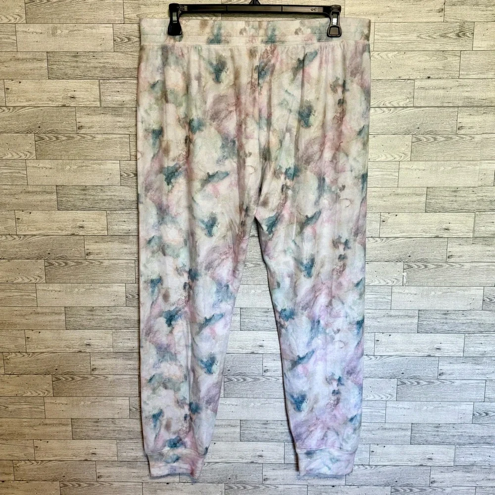 P.J. Salvage Women's Marble Vibes Tie Dye Banded Pajama Lounge Pants Sz: X-Large